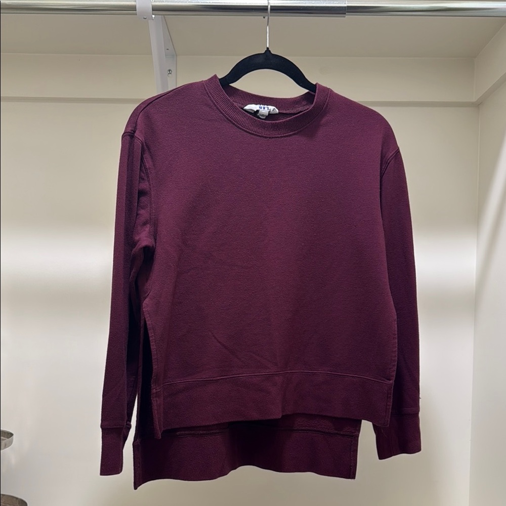 JoyLab Red Crewneck Sweatshirt Relaxed Fit
